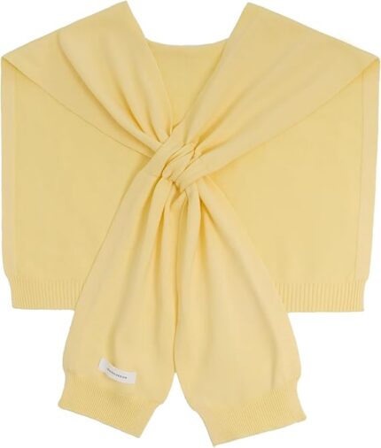 Women's Sweater Shawl Wraps Sleeves Knitted Collar Sweater Scarf