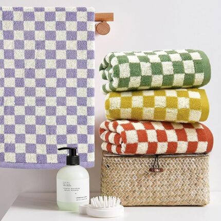 Hand Towels for Bathroom 4 Pack, Cotton Soft Absorbent for Face Spa Bath Gym Kitchen