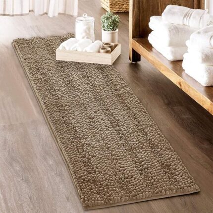 Bathroom Rugs Set - Super Soft Bath Mat Non-Slip Washable Absorbent Microfiber